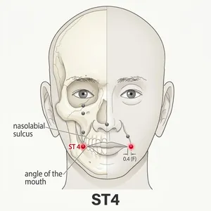 Dicang acupoint diagram