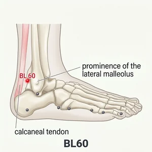 Kunlun acupoint diagram