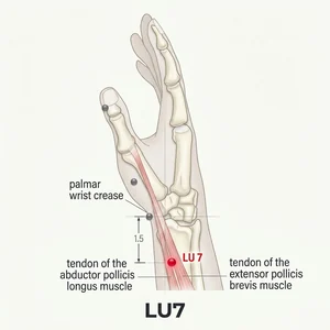Lieque acupoint diagram