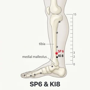 Sanyinjiao acupoint diagram