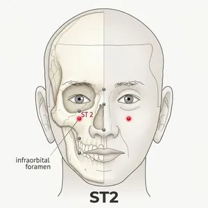 Sibai acupoint diagram