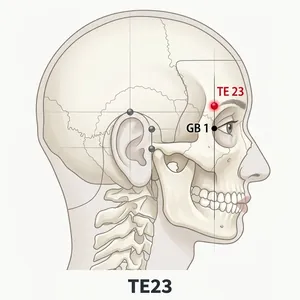 Sizhukong acupoint diagram