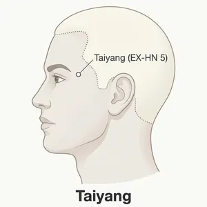 Taiyang acupoint diagram