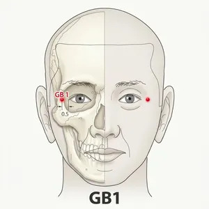 Tongziliao acupoint diagram