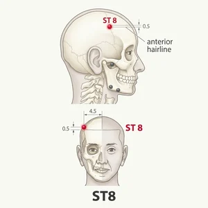 Touwei acupoint diagram