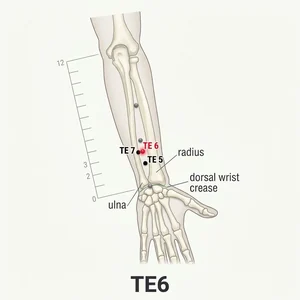 Zhigou acupoint diagram