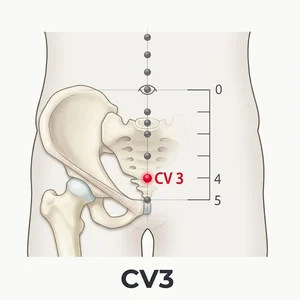 Zhongji acupoint diagram